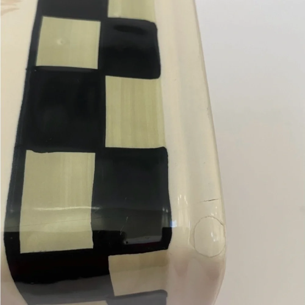 Warren Kimble Fat Cat in Tub Tissue Box Cover Ceramic Bath Black & White Tuxedo - Picture 6 of 8